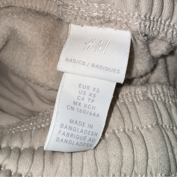 H&M Beige Sweatpants Women’s Size X-Small - Picture 3 of 3